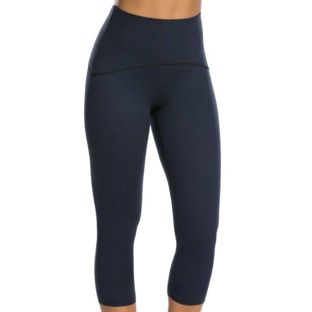 Spanx Shaping Compression Crop Legging Lapis Night Size Small